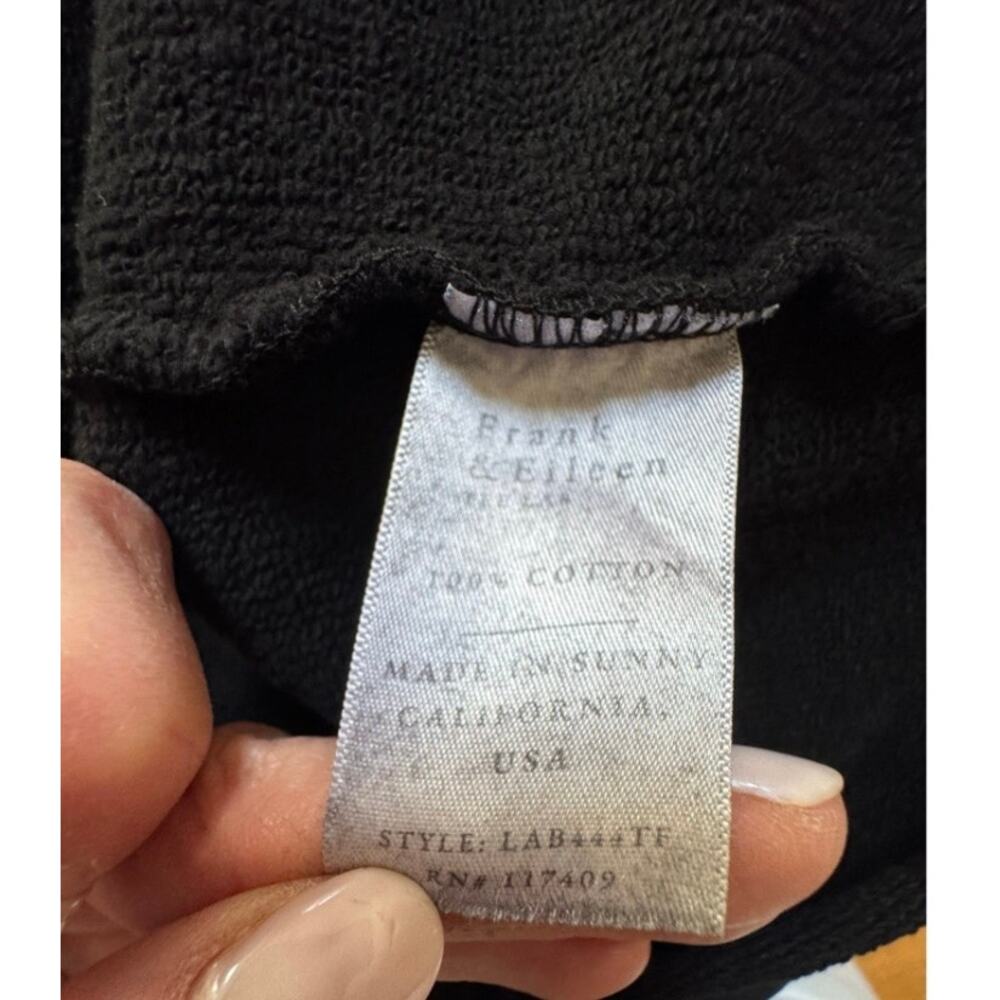 Frank & Eileen IZZIE Black Sweatshirt Dress - Size M - Picture 6 of 6